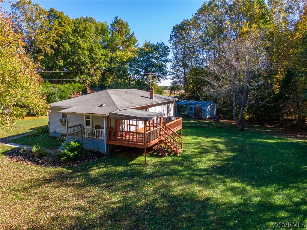 268 Old Sheppards Road Farmville, VA 23901 - Photo 34 of 37 a view of a house with a big yard and large trees