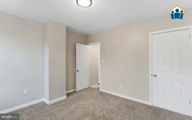 a view of an empty room