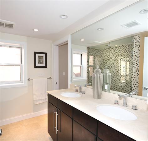 9 North Margin Street Boston, MA 02113 - Photo 15 of 19 a bathroom with a sink double vanity and a mirror