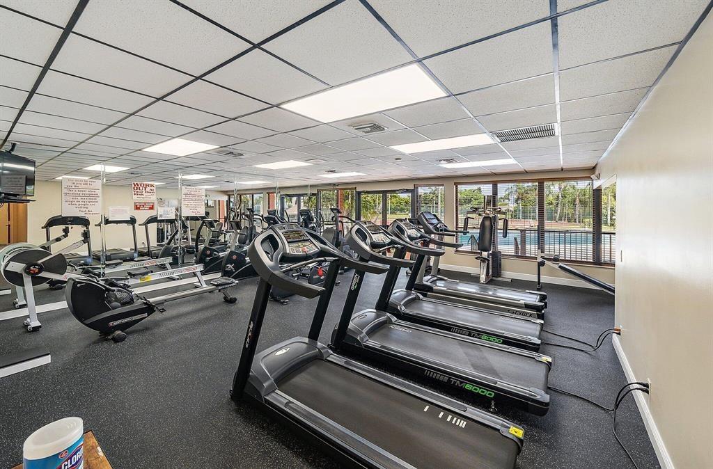 4519 Feivel Road, Unit 46 West Palm Beach, FL 33417 - Photo 53 of 56 a view of a room with gym equipment