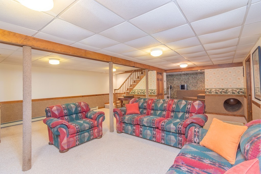 95 Pine Street Medfield, MA 02052 - Photo 25 of 30 a living room with blue painted walls