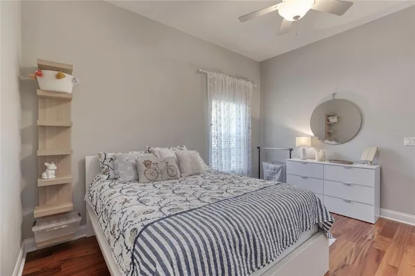 an aerial view of residential house with outdoor space and swimming pool