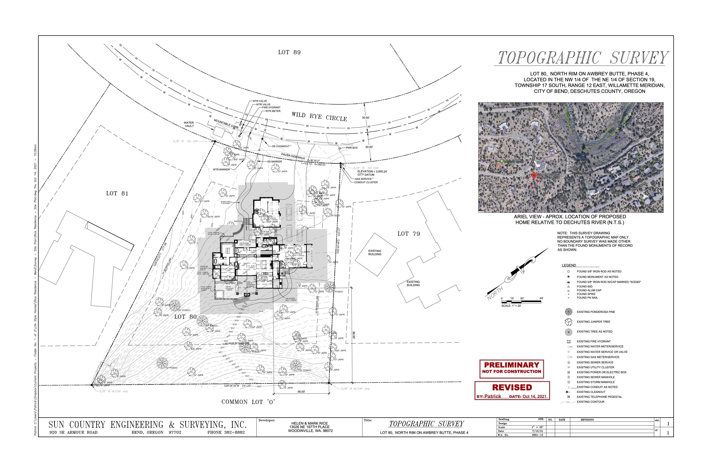 1584 Northwest Wild Rye Circle Bend, OR 97703 - Photo 30 of 30 Site plan and Topo Survey