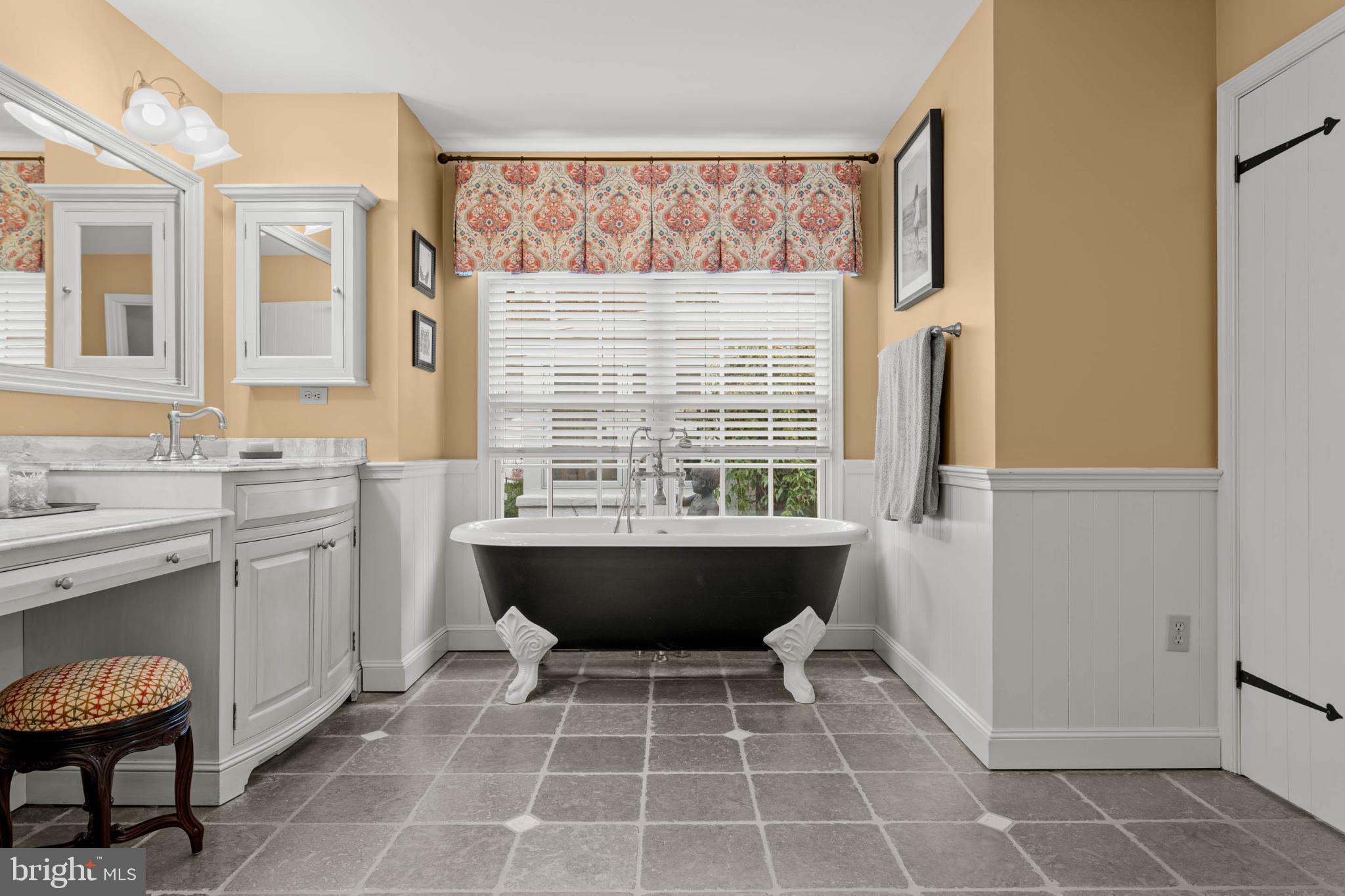 1 Treble Lane Malvern, PA 19355 - Photo 25 of 51 Primary bathroom with vintage elegance.