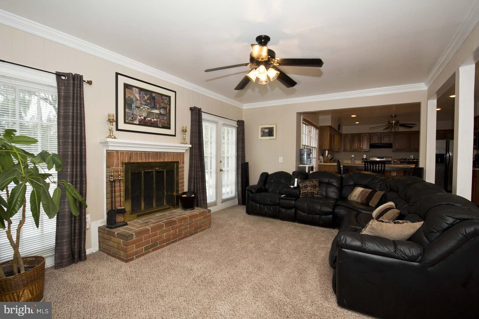13608 Turnmore Road Silver Spring, MD 20906 - Photo 9 of 30 a living room with furniture and a fireplace