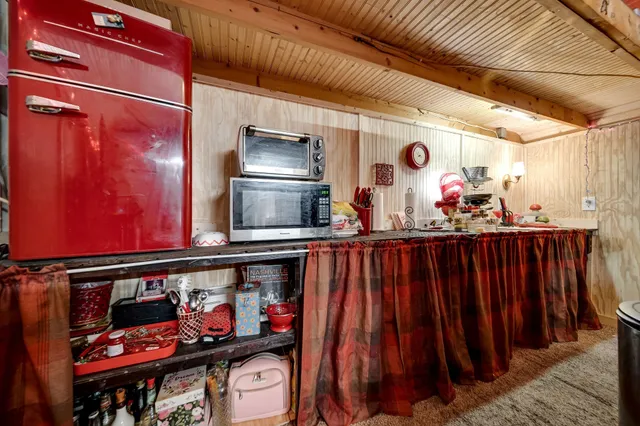 a outdoor living space with furniture