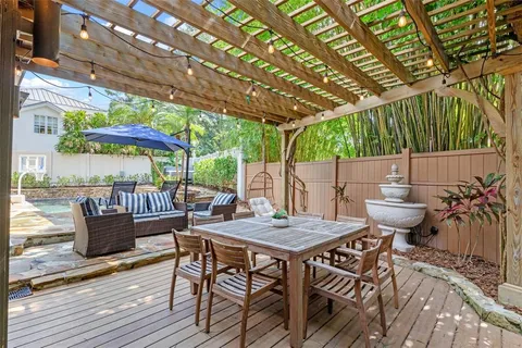 a view of a forest with a street