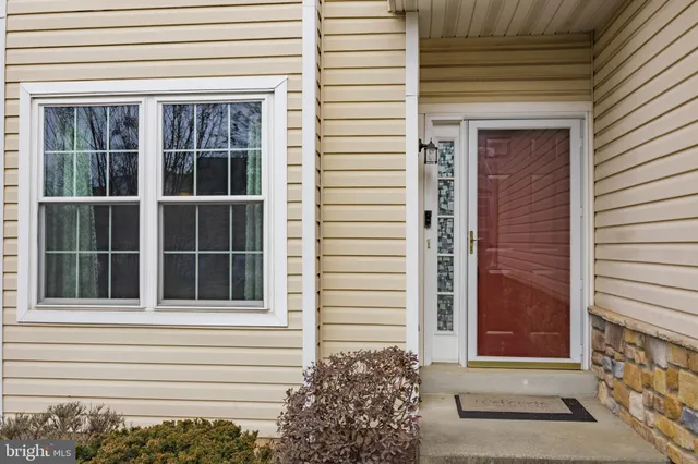 a view of front door and porch