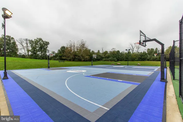 a view of a basketball court