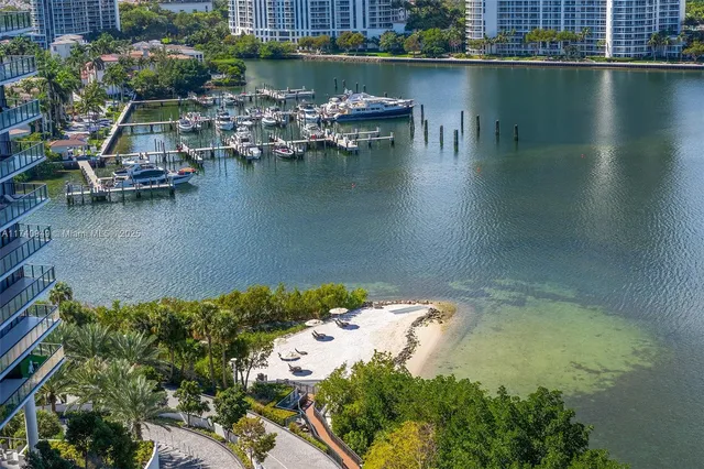 a view of a city with tall buildings