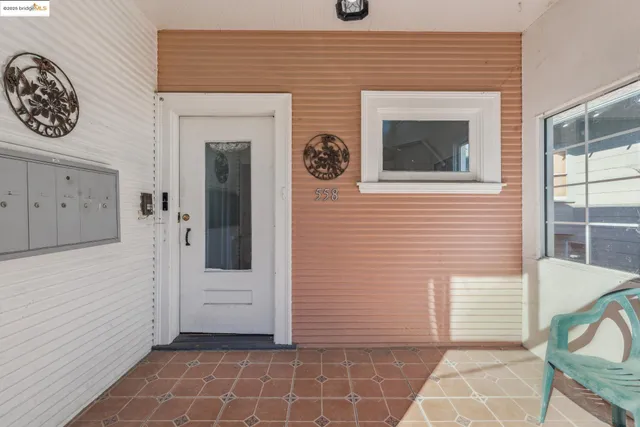 a view of front door of house