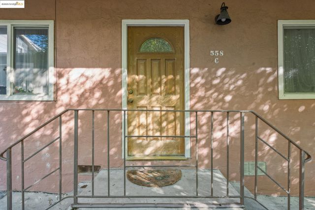 a view of a door front of a house