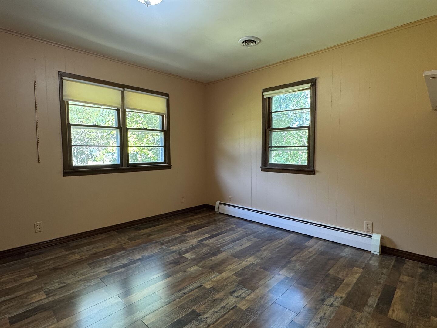 3536 West Grange Hall Road Murphysboro, IL 62966 - Photo 17 of 40 an empty room with wooden floor and windows
