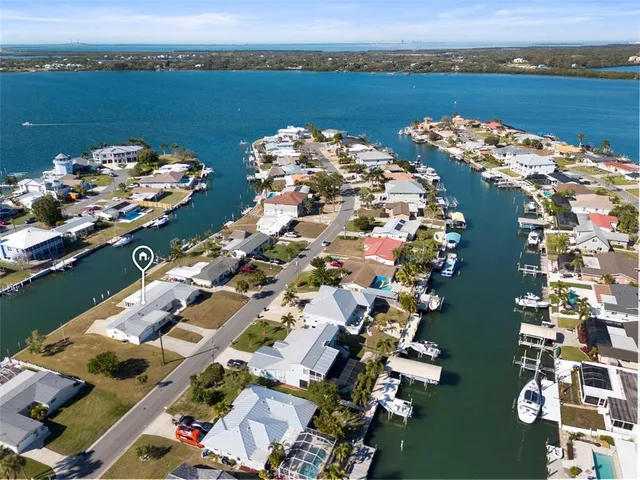 an aerial view of a city