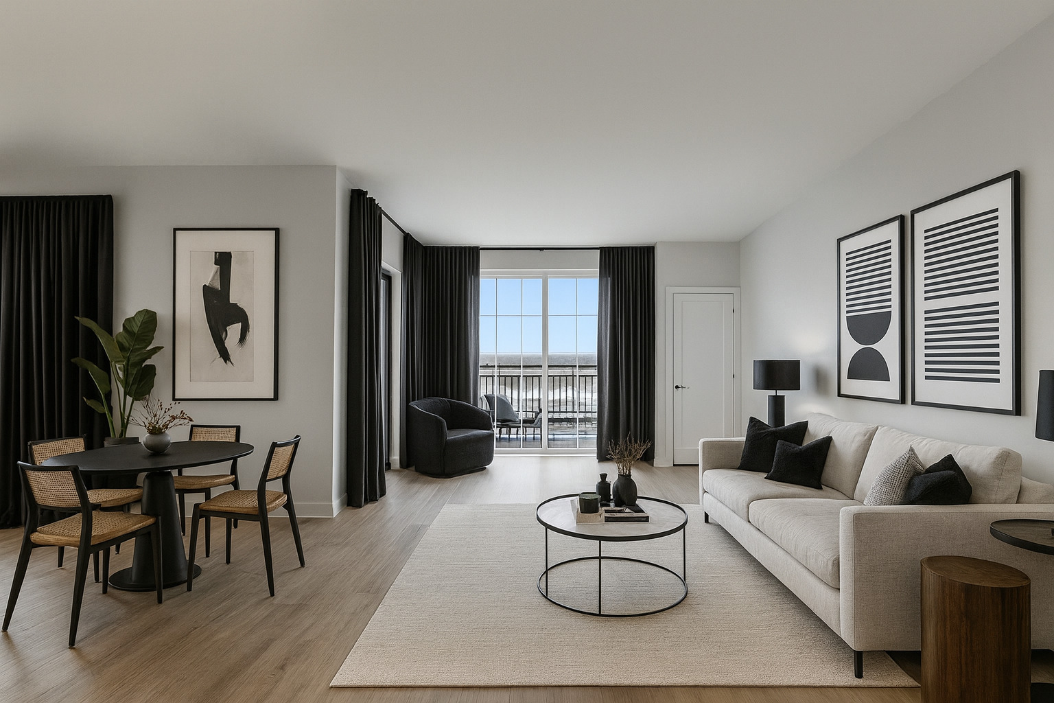 250 McHenry Road, Unit C1 Buffalo Grove, IL 60089 - Photo 14 of 35 a living room with furniture a rug and a large window