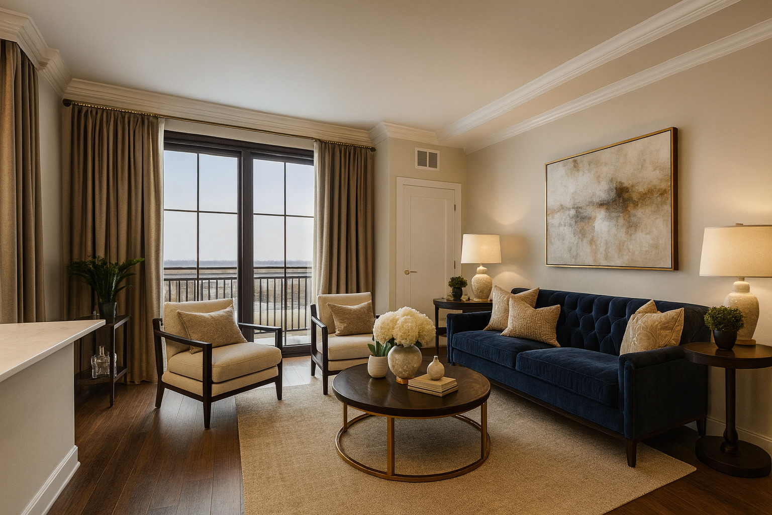 250 McHenry Road, Unit C1 Buffalo Grove, IL 60089 - Photo 3 of 35 a living room with furniture and a large window