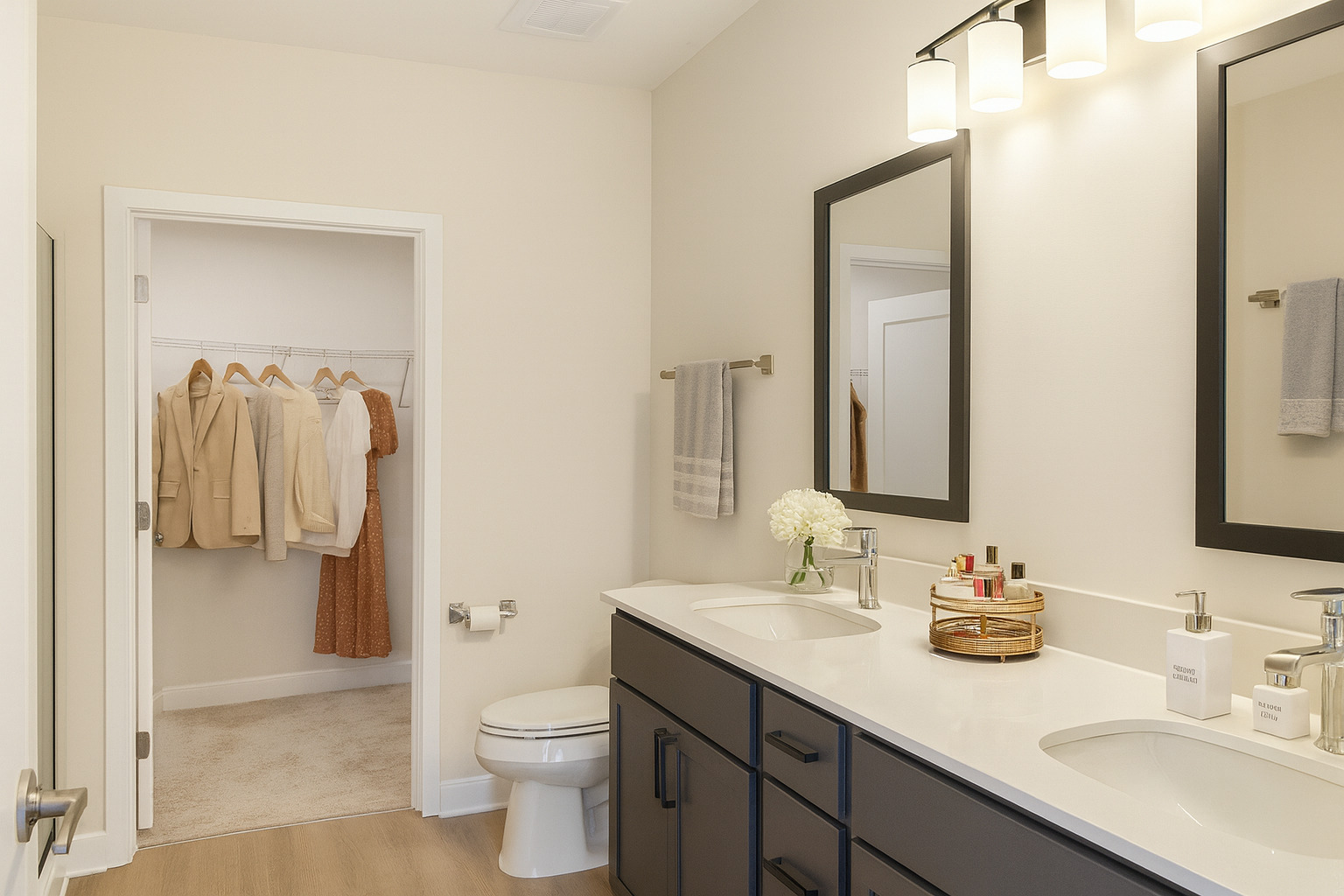 250 McHenry Road, Unit C1 Buffalo Grove, IL 60089 - Photo 6 of 35 a bathroom with a sink a toilet and shower