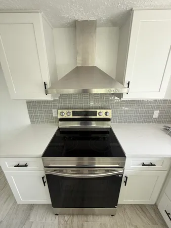 a close view of stove