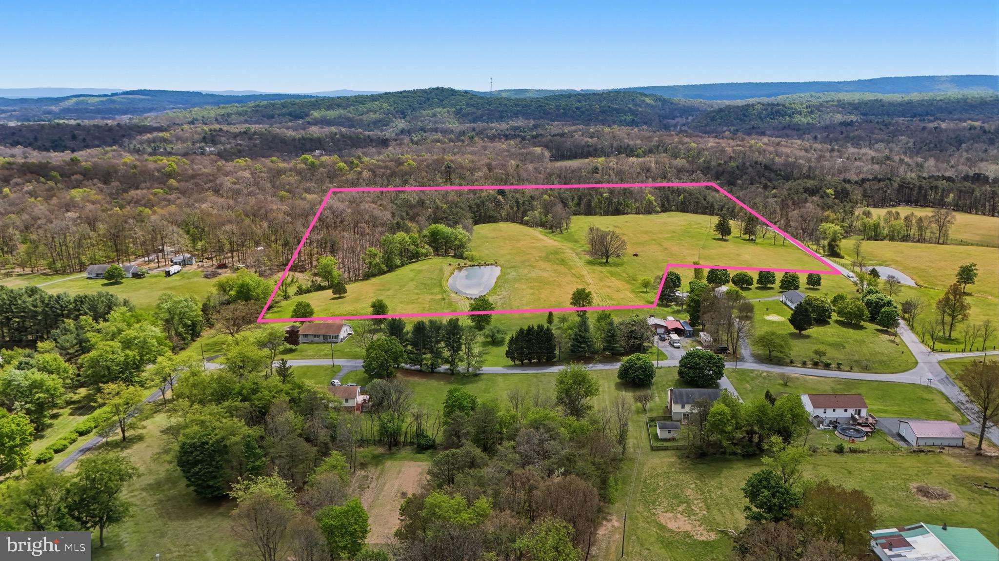 Providence Church Road Hedgesville, WV 25427 - Photo 6 of 13 an aerial view of houses with a swimming pool