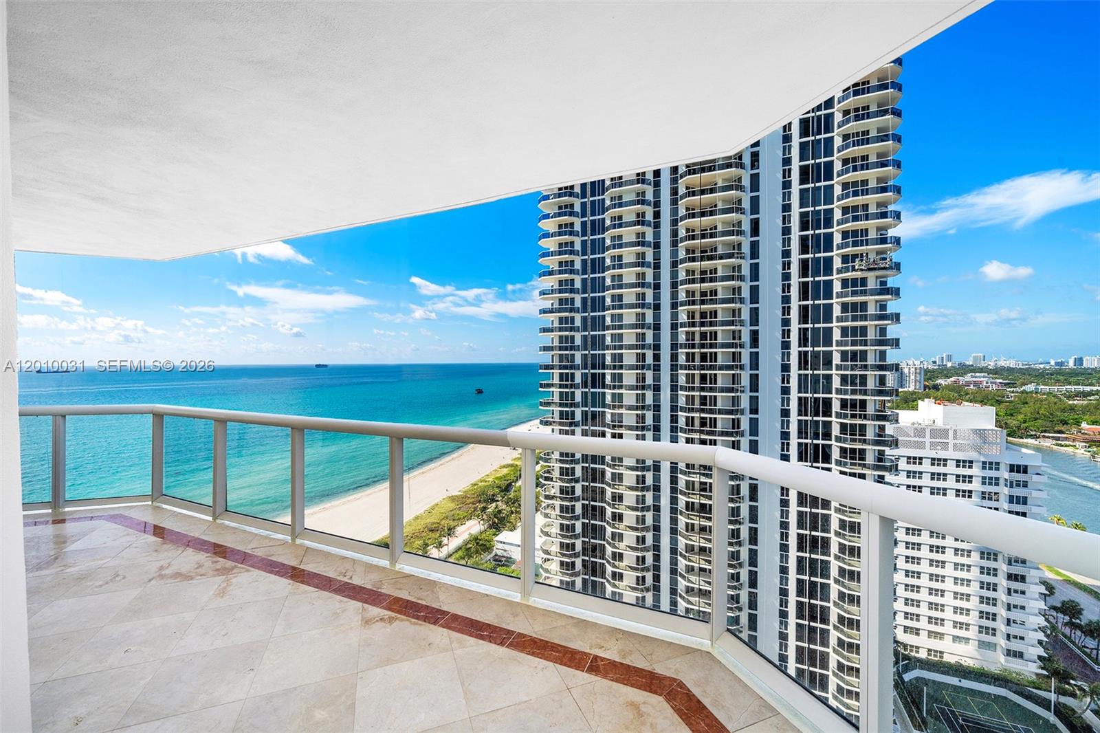 4779 Collins Avenue, Unit 2404 Miami Beach, FL 33140 - Photo 18 of 26 a view of balcony with city view