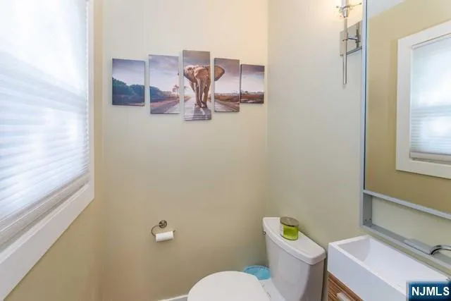 a bathroom with a toilet