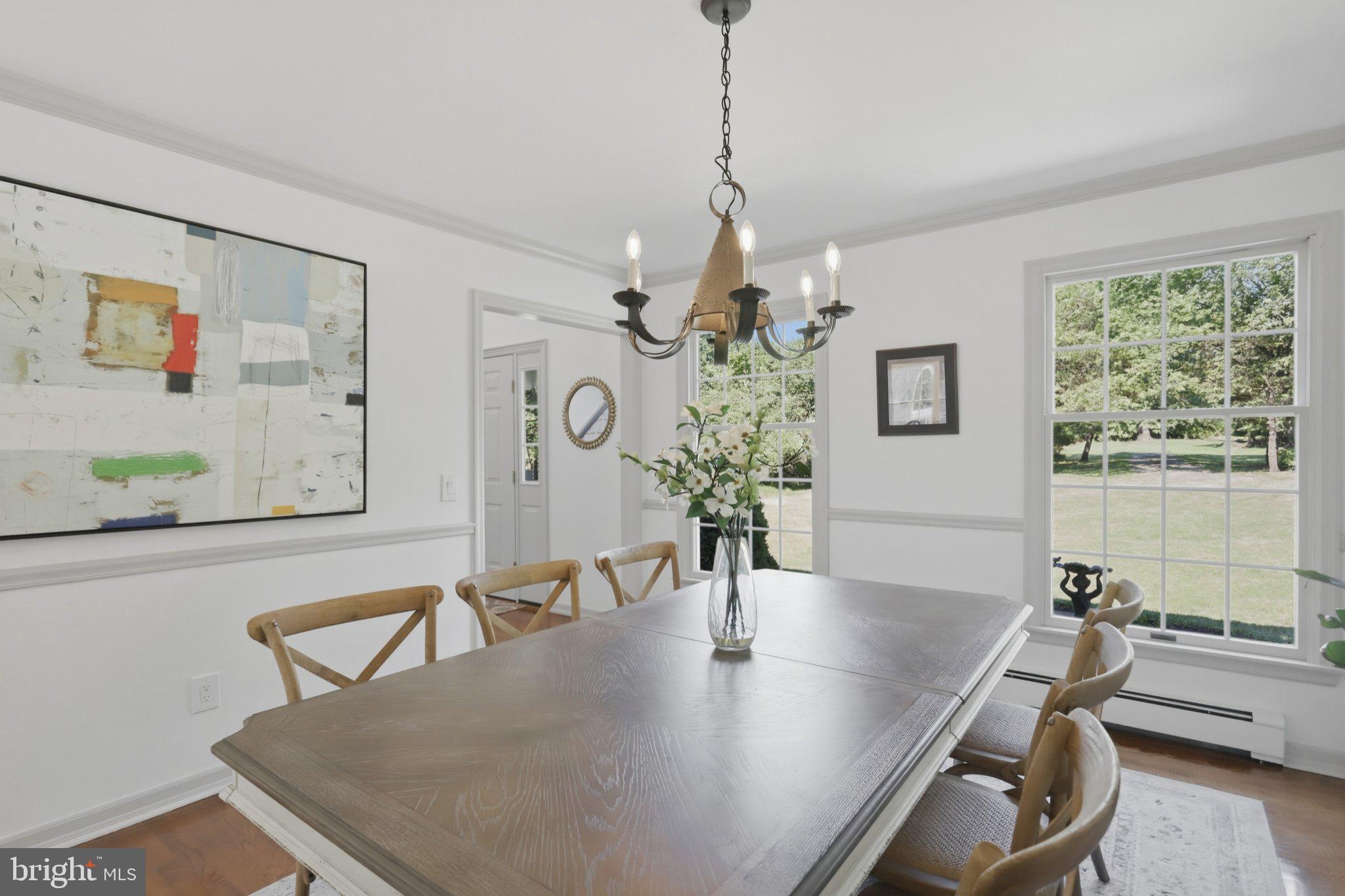 155 Seabrook Road Lambertville, NJ 08530 - Photo 18 of 44 Bright dining space with modern art.