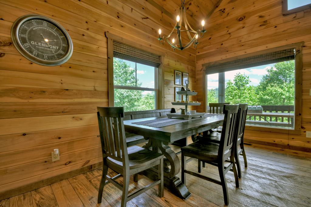 80 Tom Tom Trail Blue Ridge, GA 30513 - Photo 56 of 67 a view of a dining room with furniture window and outside view