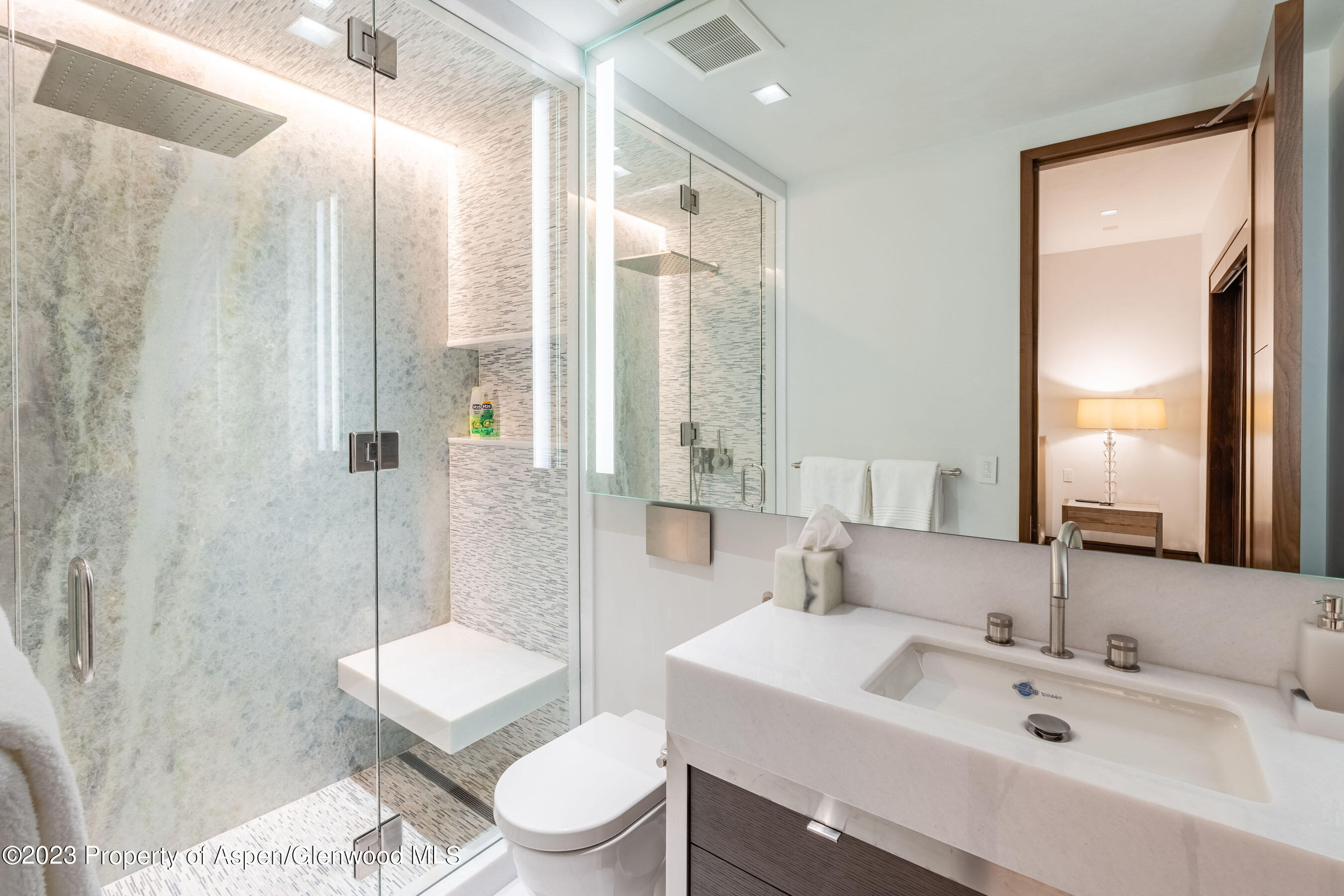 70 Larson Road Aspen, CO 81612 - Photo 24 of 55 a bathroom with a sink toilet and shower