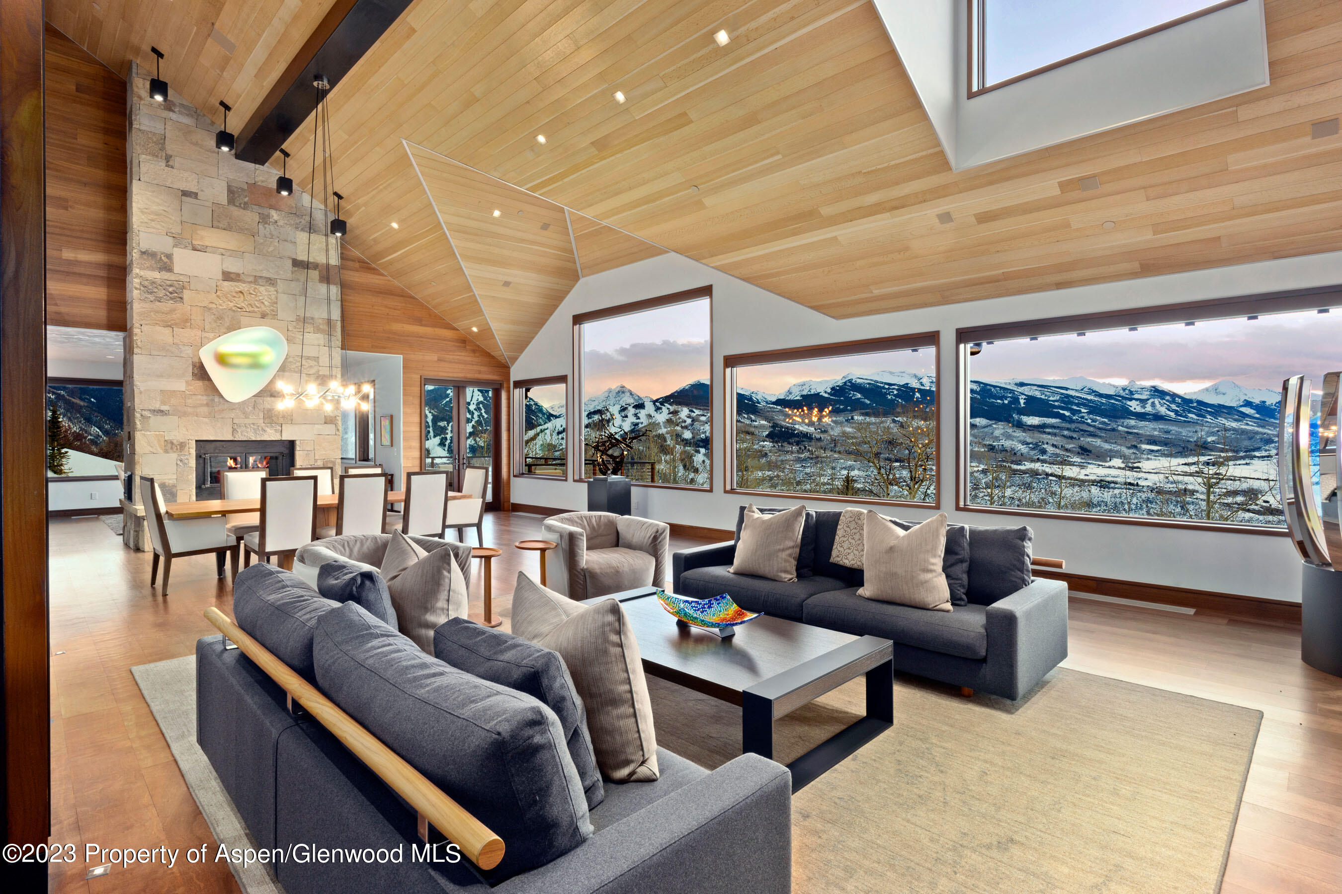 70 Larson Road Aspen, CO 81612 - Photo 8 of 55 a living room with furniture and a large window