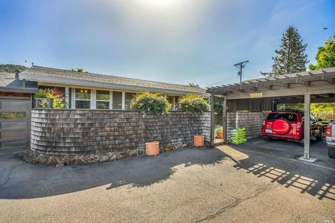 a view of a house with a patio