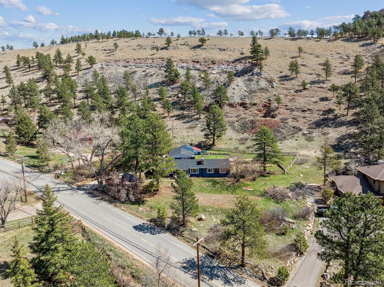 5384 Olde Stage Road Boulder, CO 80302 - Photo 18 of 49 an aerial view of residential building and lake view