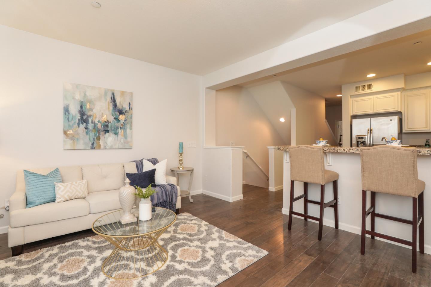 1756 Snell Place Milpitas, CA 95035 - Photo 3 of 22 a living room with furniture and wooden floor