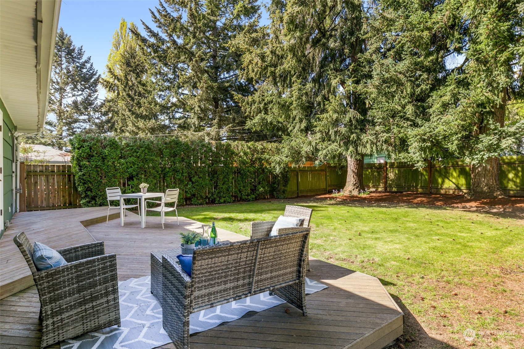 8123 28th Avenue Southwest Seattle, WA 98126 - Photo 23 of 31 a view of backyard with swimming pool and patio