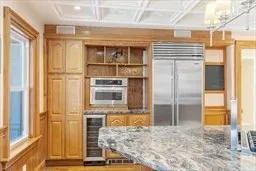 a view of a refrigerator in a room