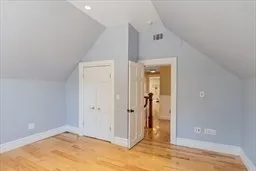 an empty room with closet