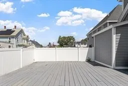 a view of a terrace with sky view
