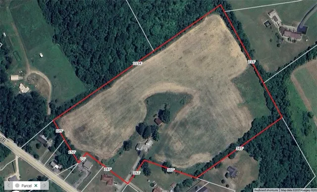 a bird view of a house