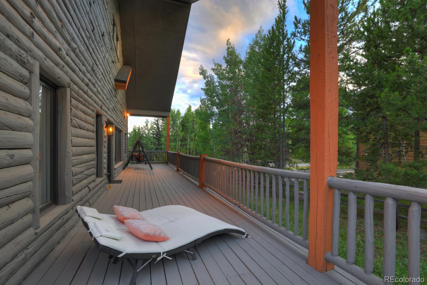 1709 Red Hawk Road Silverthorne, CO 80498 - Photo 46 of 50 a view of balcony with wooden floor and outdoor seating