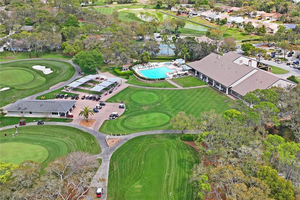 2252 Pebble Beach Drive Spring Hill, FL 34606 - Photo 47 of 100 an aerial view of a residential houses with outdoor space and street view