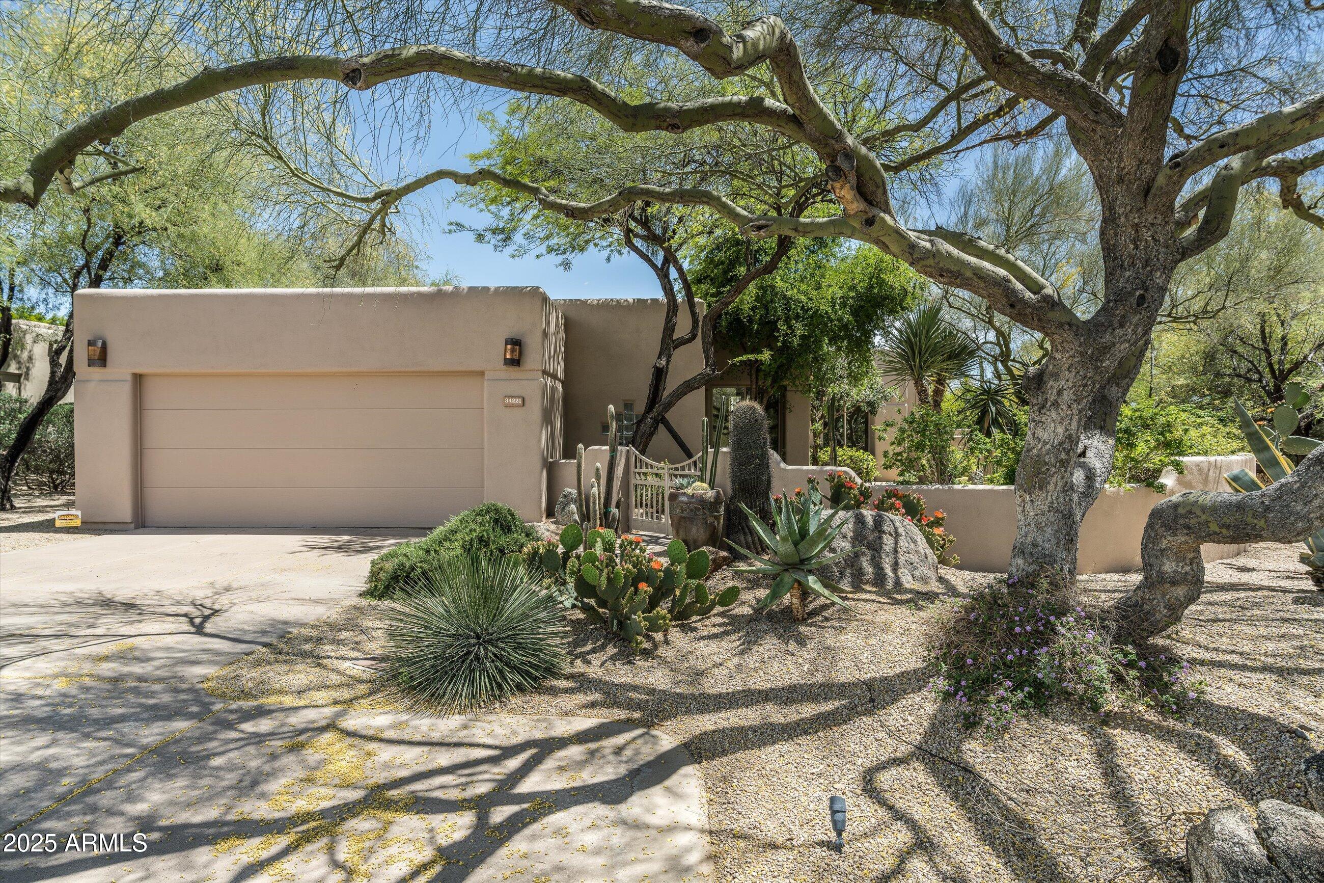 34221 North Boulders Parkway Scottsdale, AZ 85266 - Photo 2 of 31 a view of a yard with plants and large trees