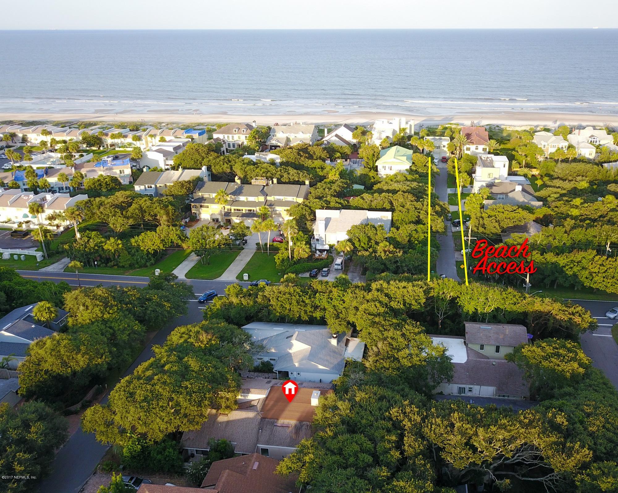 310 20th Street Atlantic Beach, FL 32233 - Photo 31 of 31 310 20th St Aerial-Beach Access
