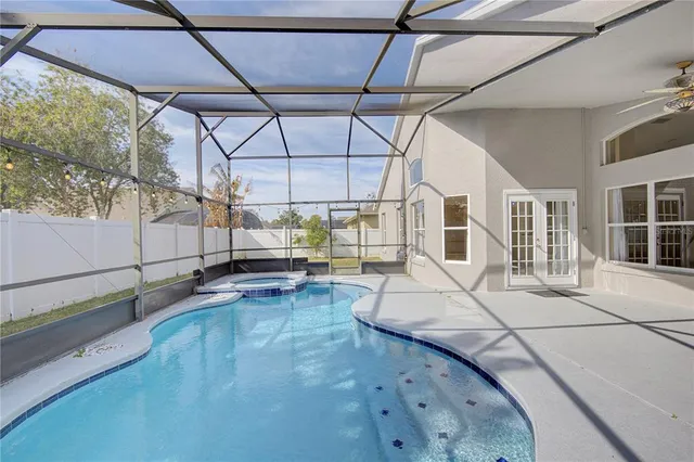 a view of a swimming pool