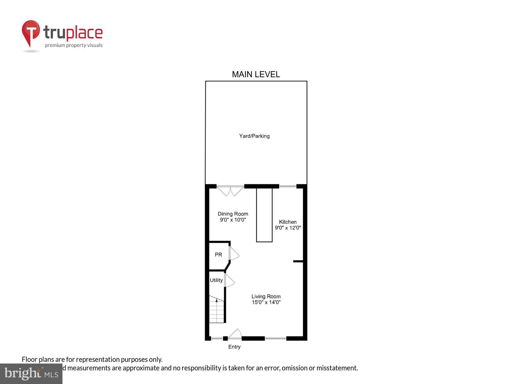 1832 Florida Avenue Northwest Washington, DC 20009 - Photo 55 of 60 Main Level (Labels & Measurements)