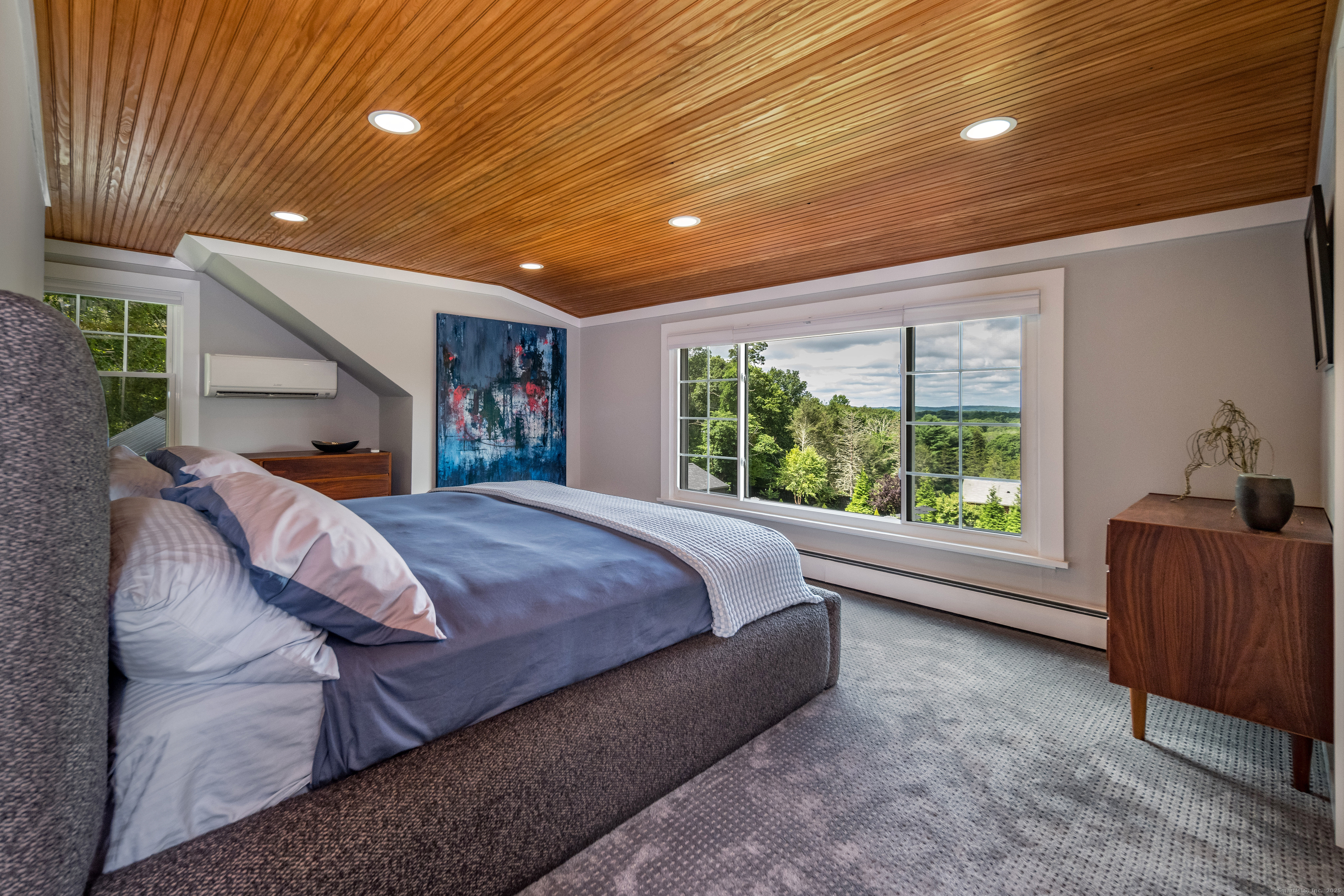 55 Bogel Road East Haddam, CT 06423 - Photo 12 of 39 a bed room with a bed and a large window