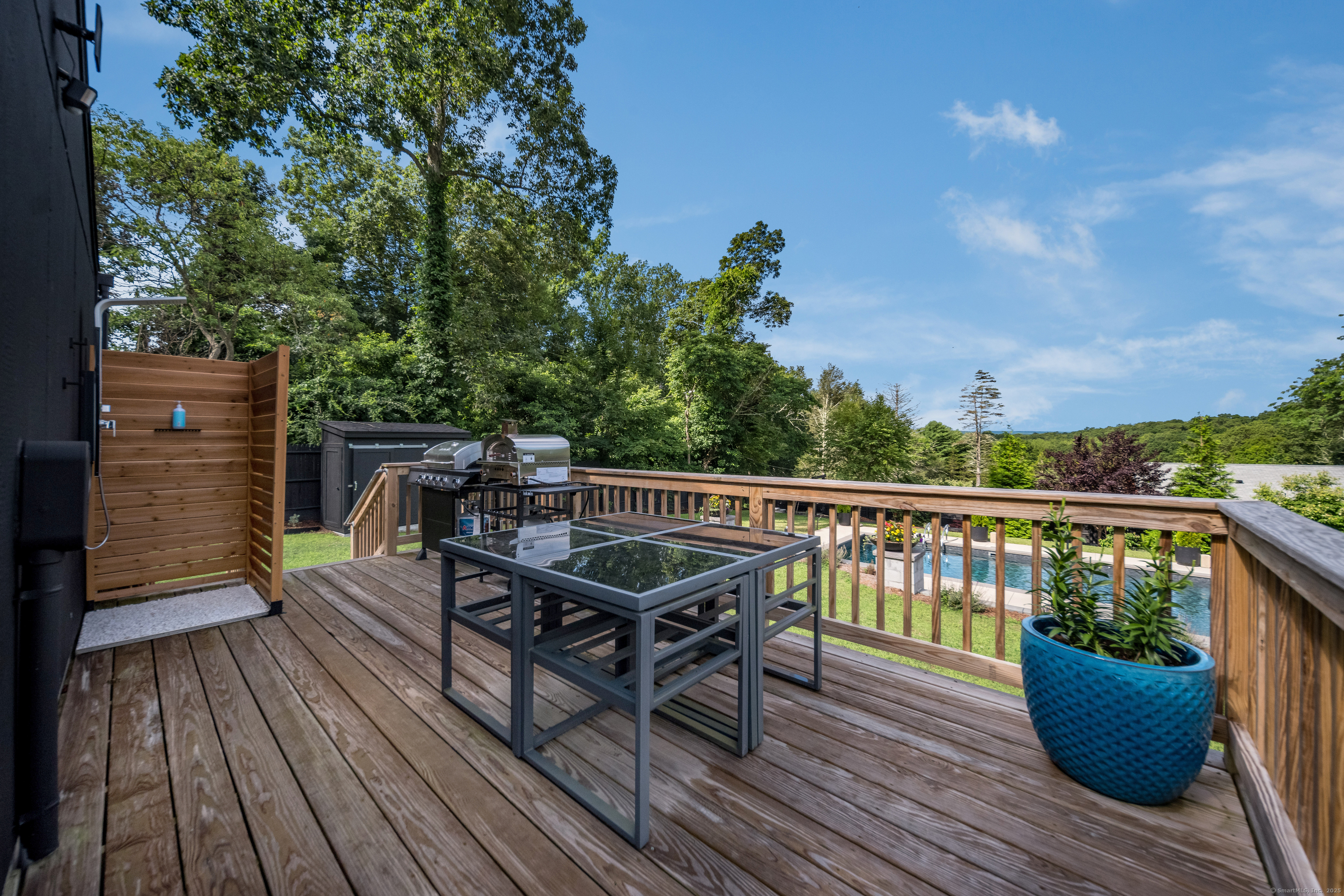 55 Bogel Road East Haddam, CT 06423 - Photo 36 of 39 a view of a balcony with furniture