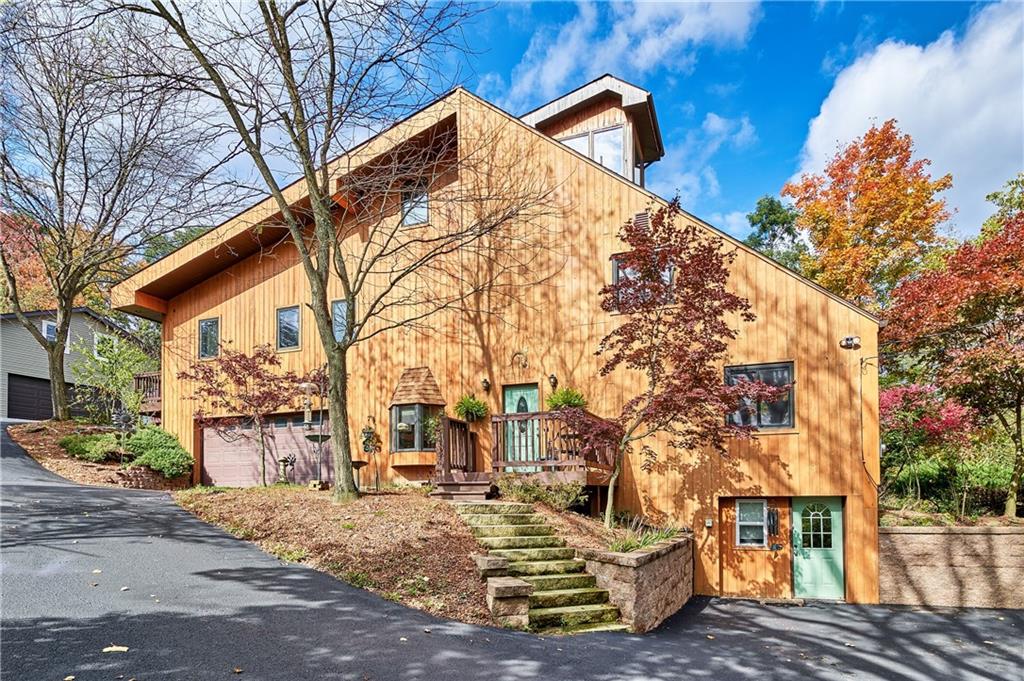 a view of a house with a snow