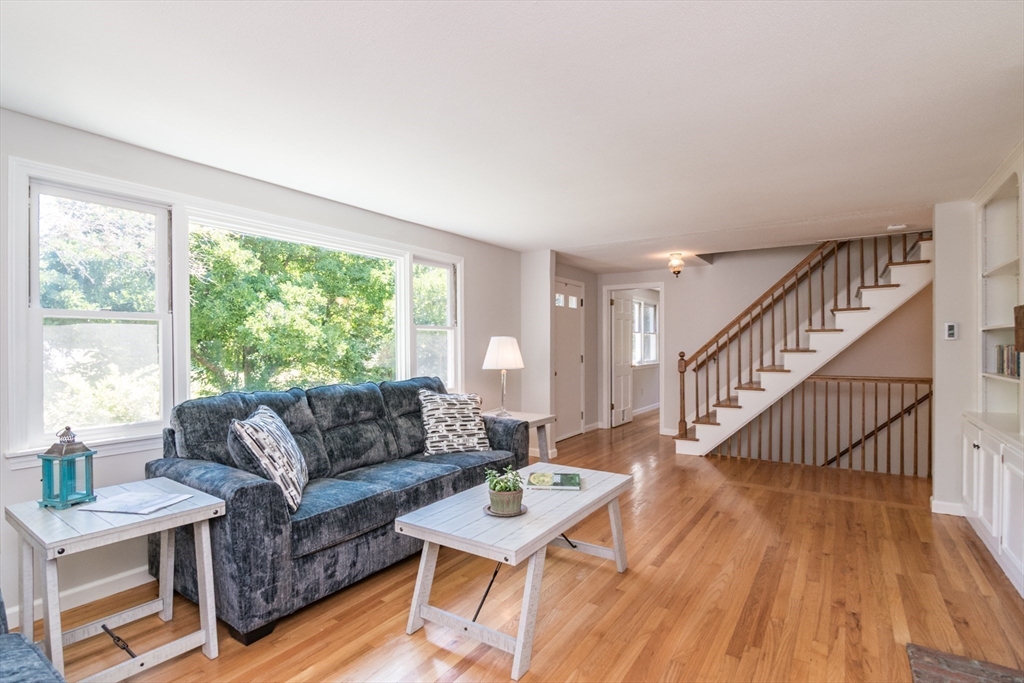 45 Cave Hill Road Leverett, MA 01054 - Photo 16 of 42 a living room with furniture and a wooden floor
