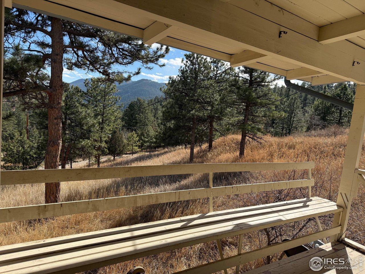 358 Kelly Road East Boulder, CO 80302 - Photo 15 of 16 a view of a living room with a floor to ceiling window and tree