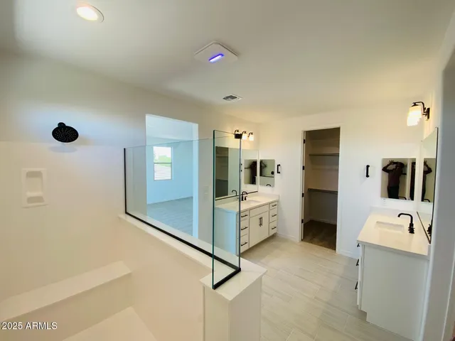 a view of a walk in closet