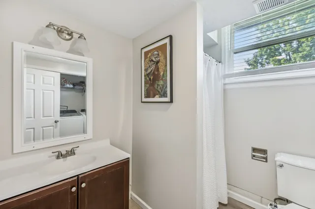 a building outdoor space with patio furniture